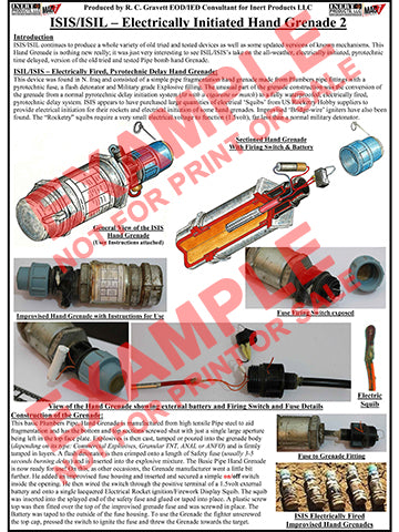CIED Advanced Poster Series - ISIS Devices: Electrically Fired Hand Grenade (2 of 3)