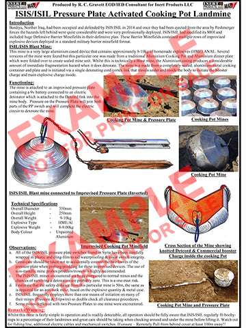 CIED Advanced Poster Series - ISIS Devices: Improvised Cooking Pot Landmine